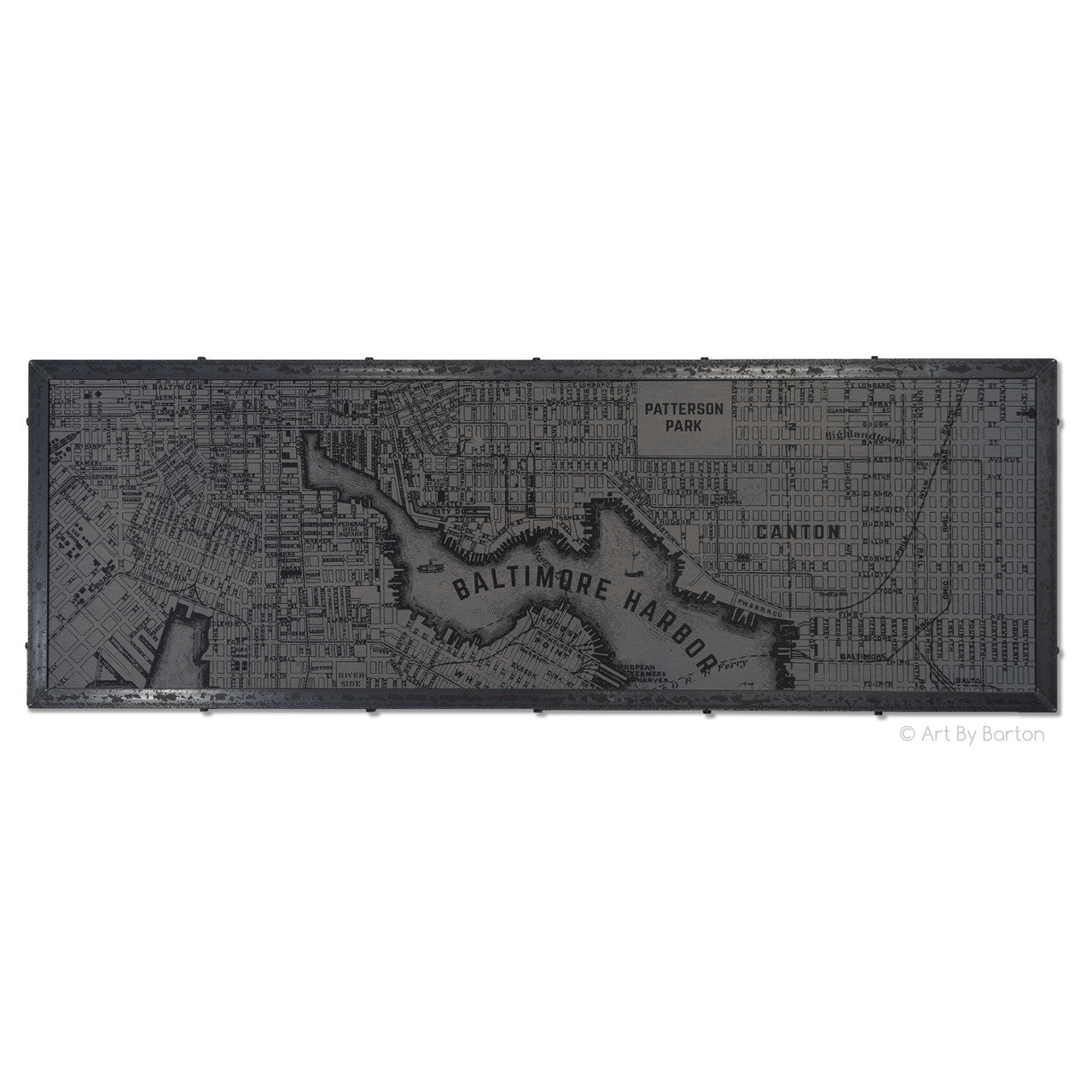 1890s Baltimore Map grey