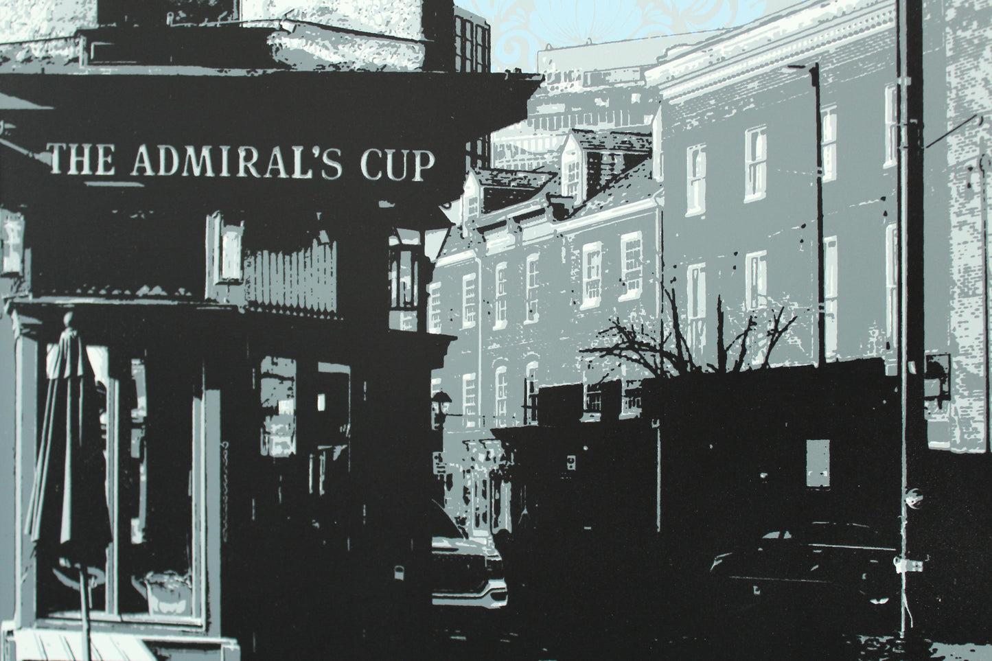 Admirals Cup Blue Damask, Baltimore, MD 15x30