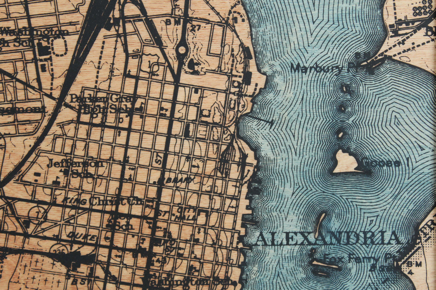 Alexandria, VA Map 30x30
