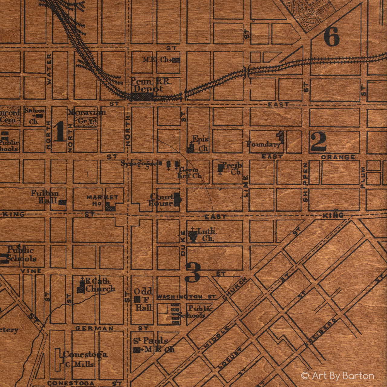 Lancaster Map 24x24
