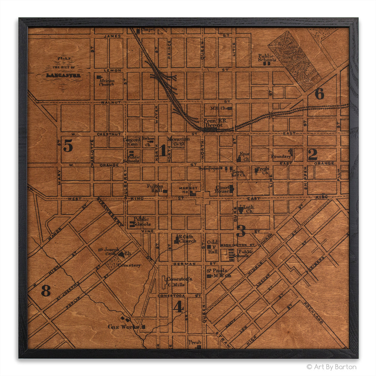 Lancaster Map 24x24