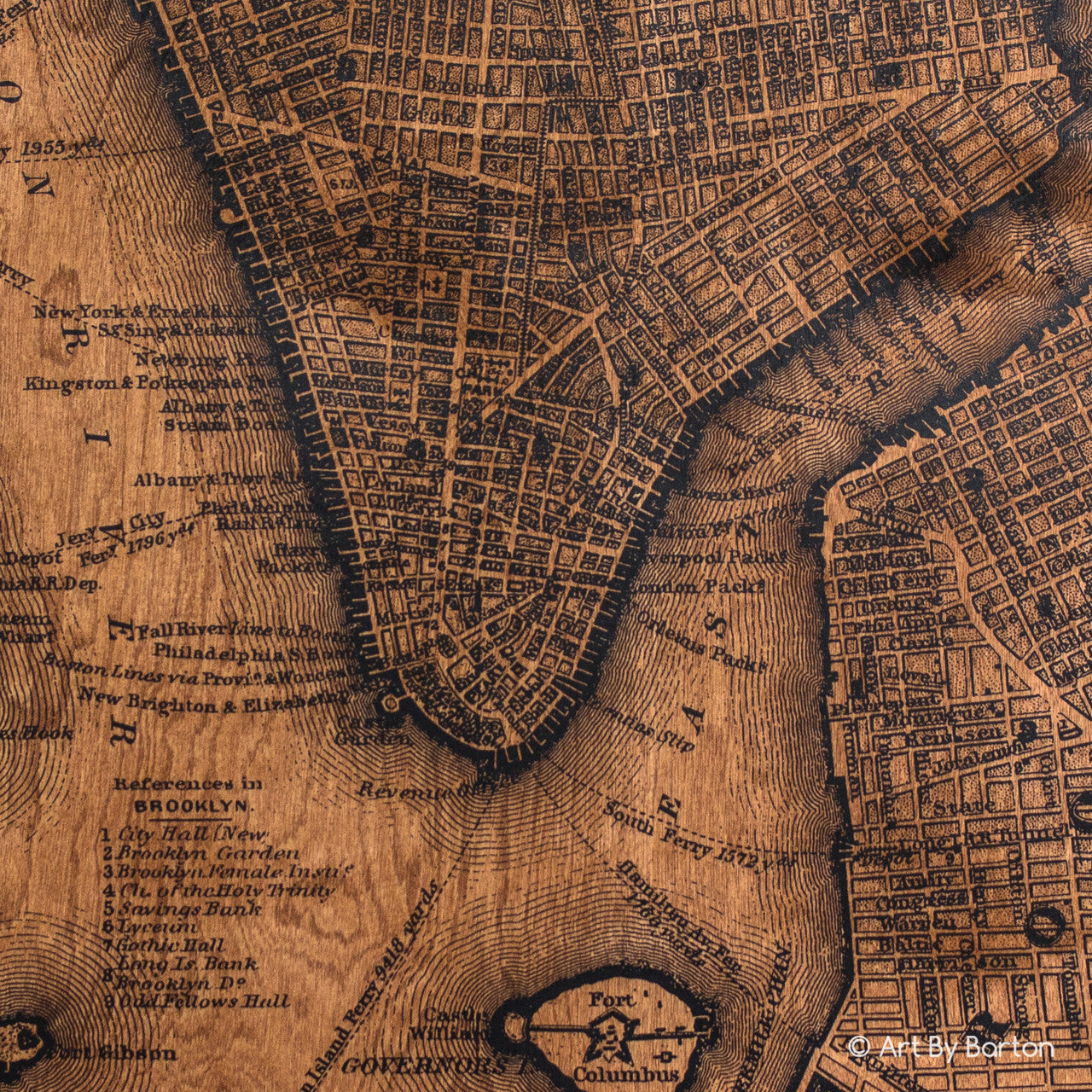 New York Map 24x24