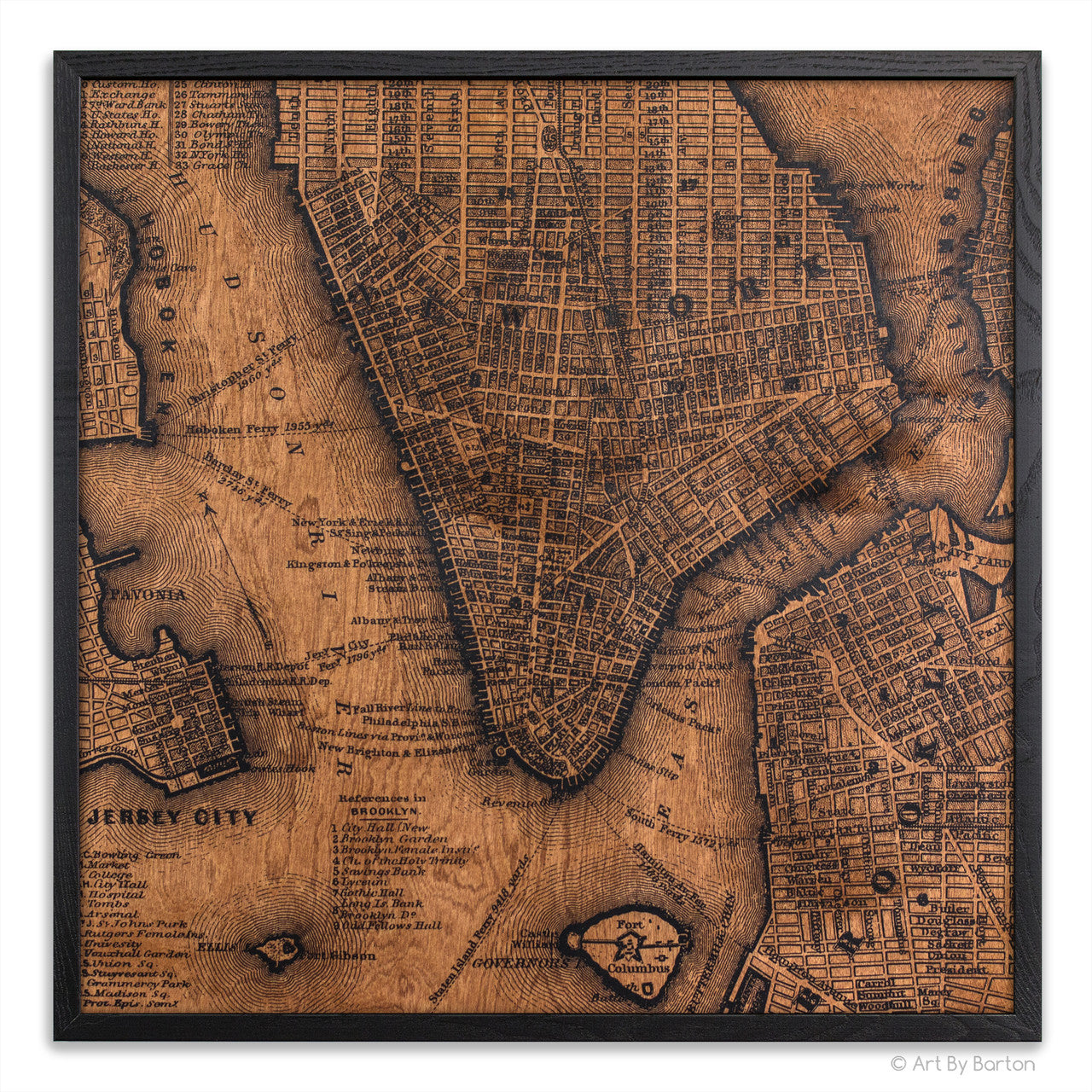 New York Map 24x24
