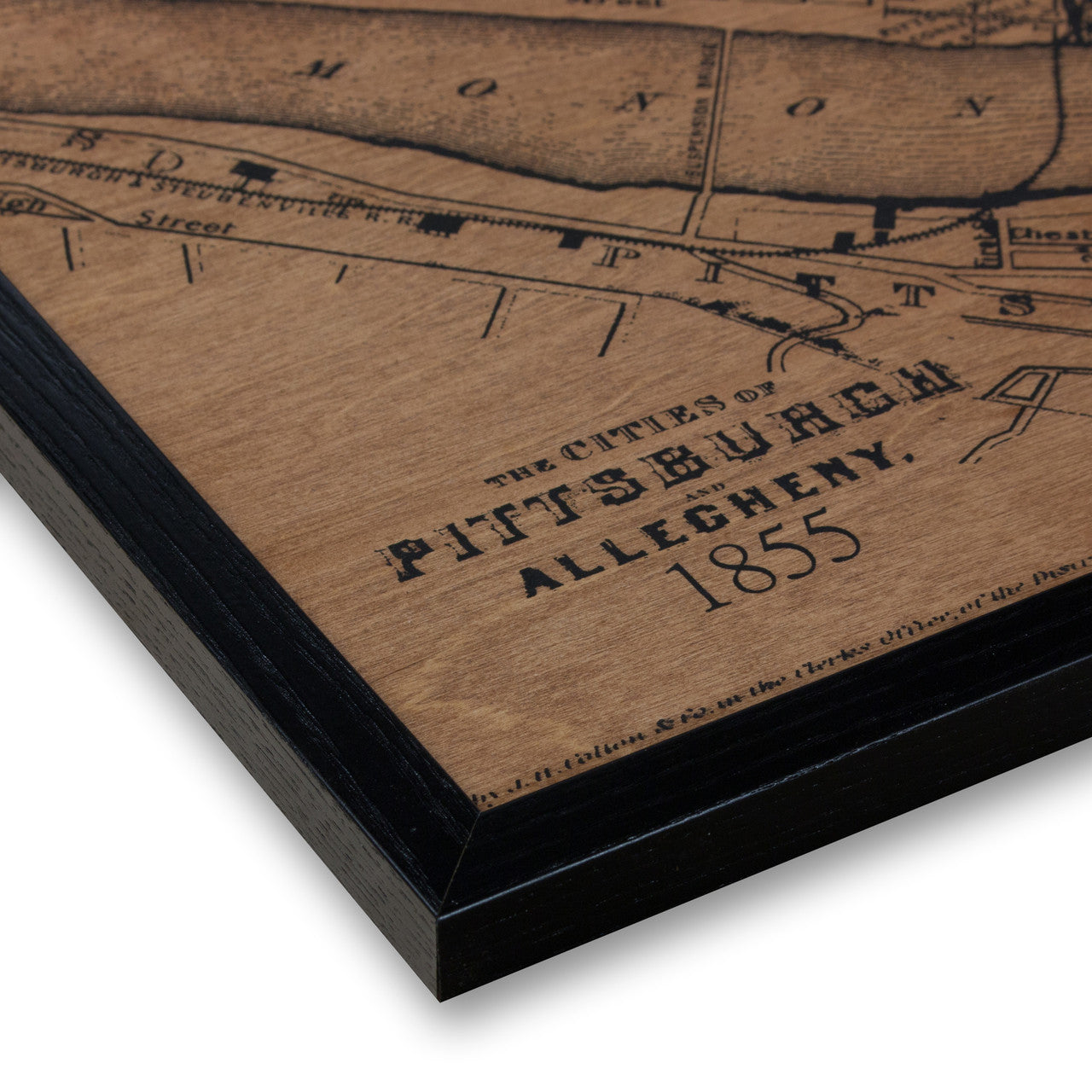 Pittsburgh Map 24x24