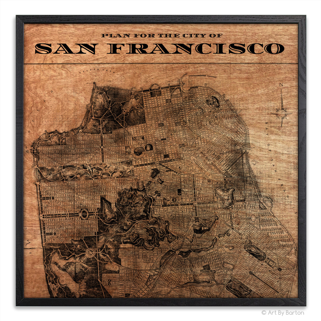 San Francisco Map 24x24