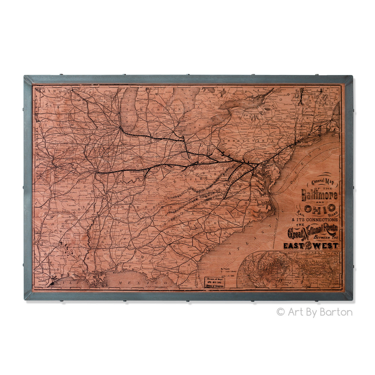Baltimore Ohio Rail Road Map