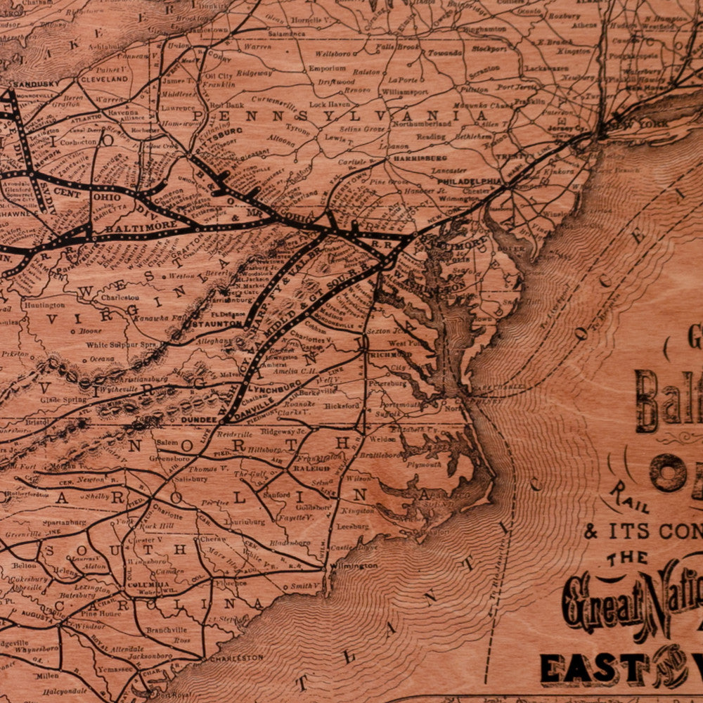 Baltimore Ohio Rail Road Map