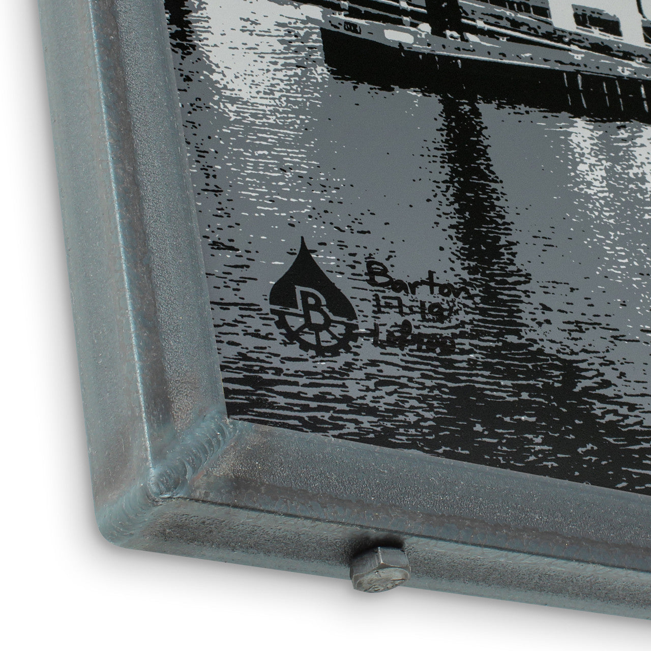 Baltimore Skyline Map Triptych