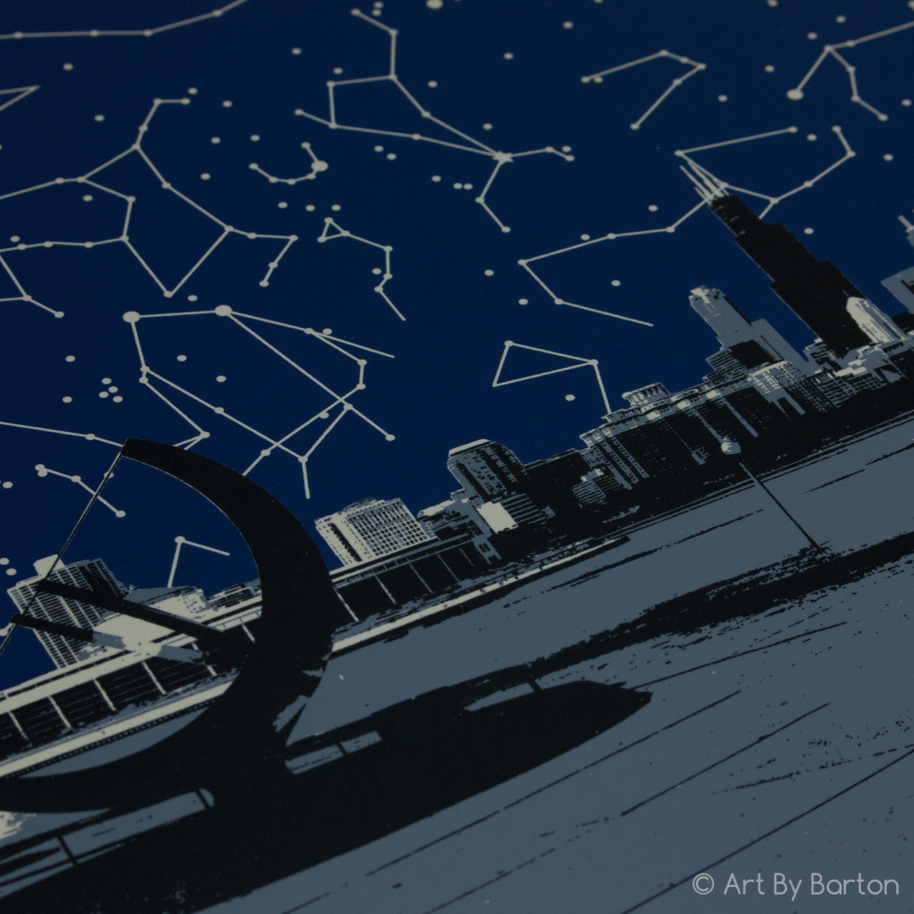 Chicago Skyline From Adler Planetarium