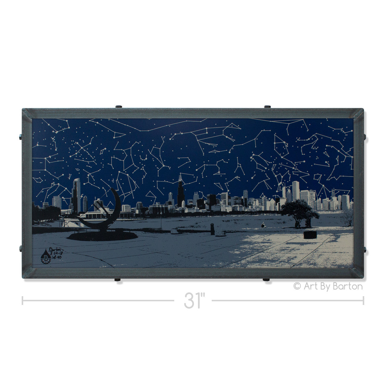 Chicago Skyline From Adler Planetarium