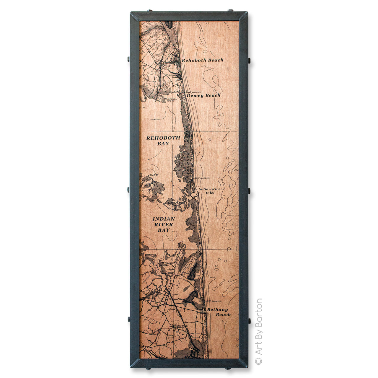 Delaware Beach Map