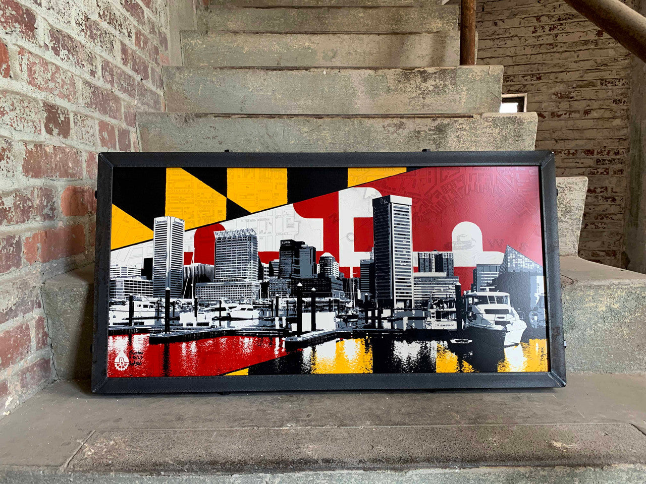 Baltimore Skyline Flag Mashup