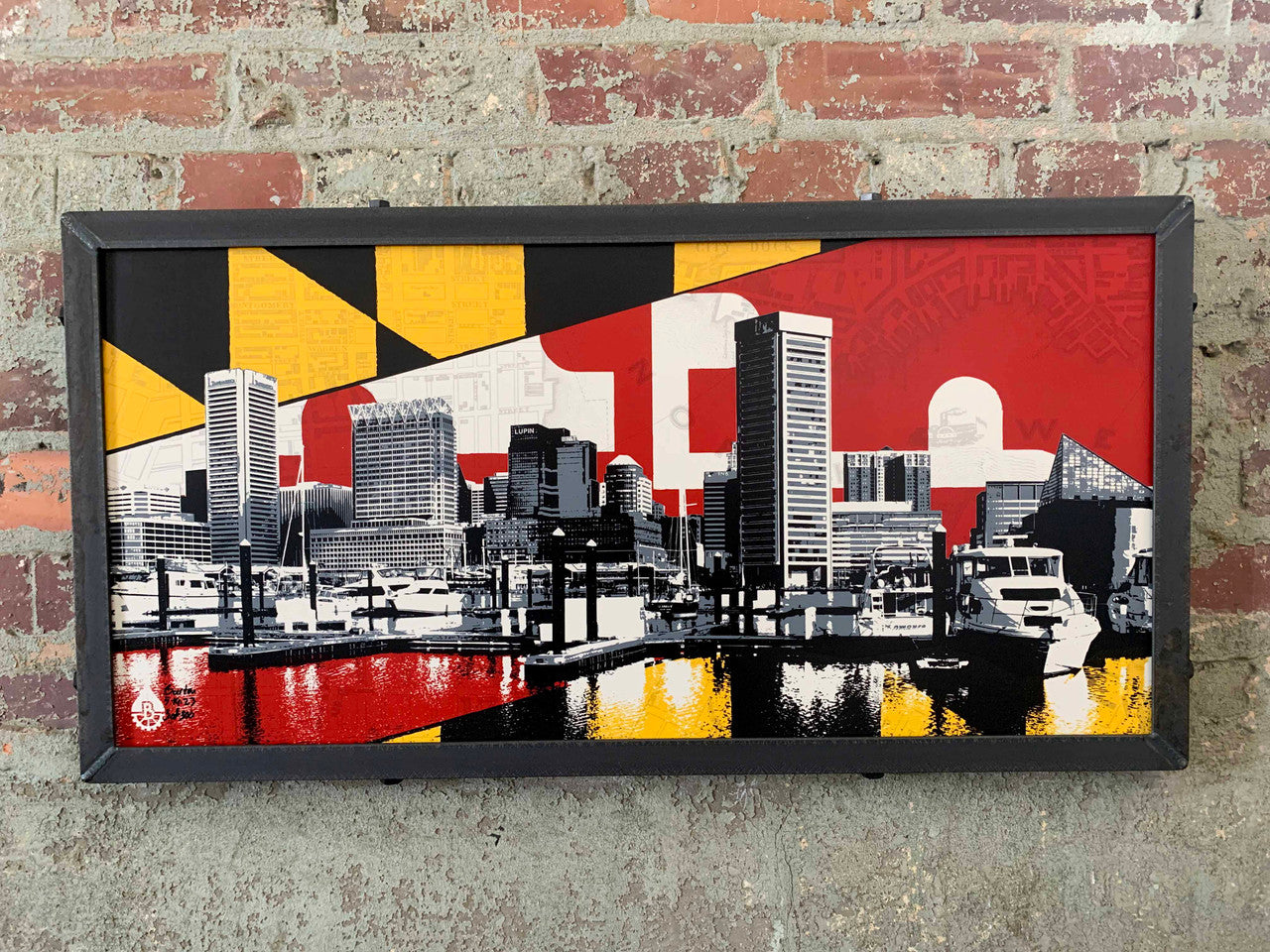 Baltimore Skyline Flag Mashup