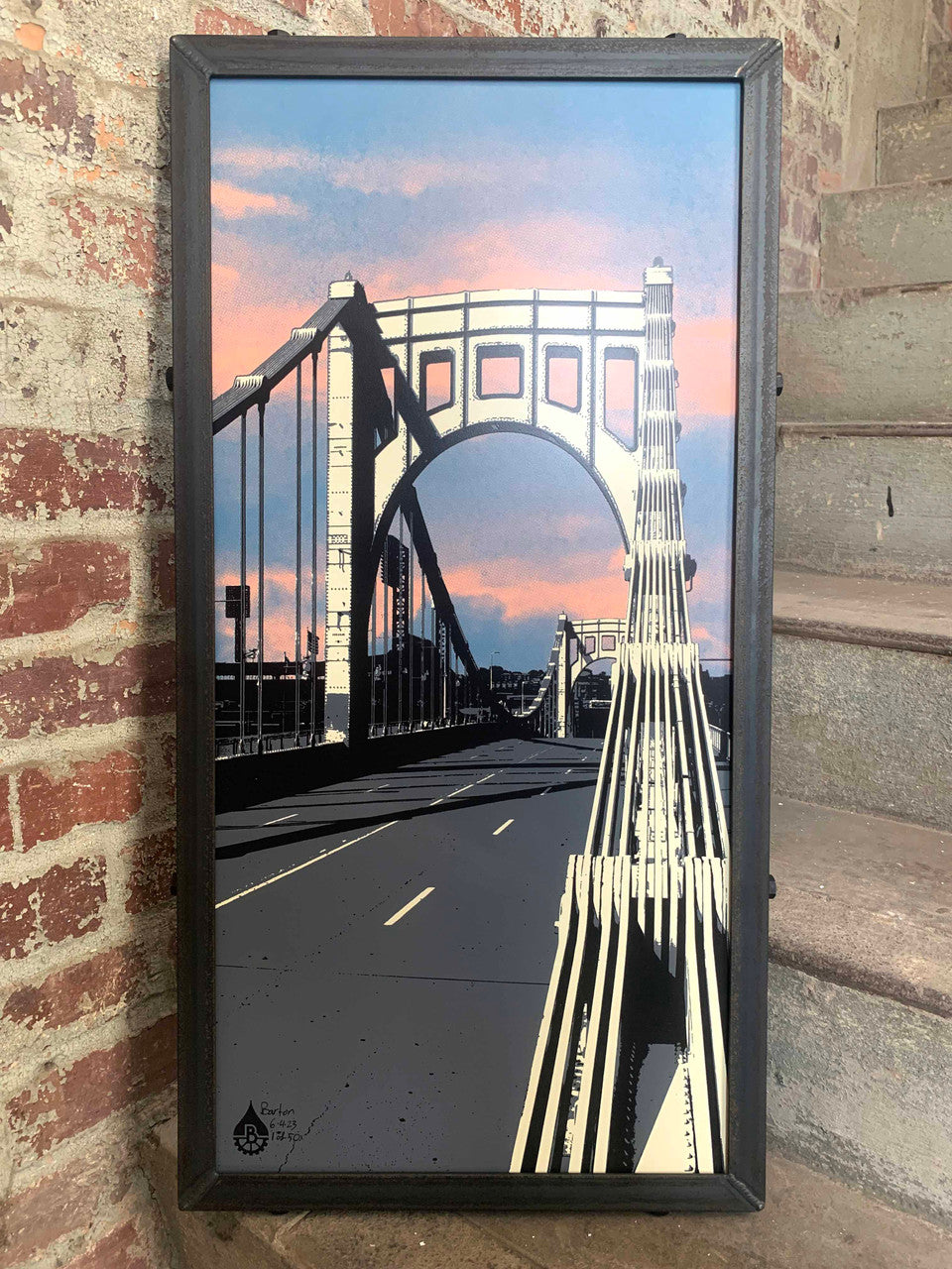 Clemente Bridge Sunset- Vertical