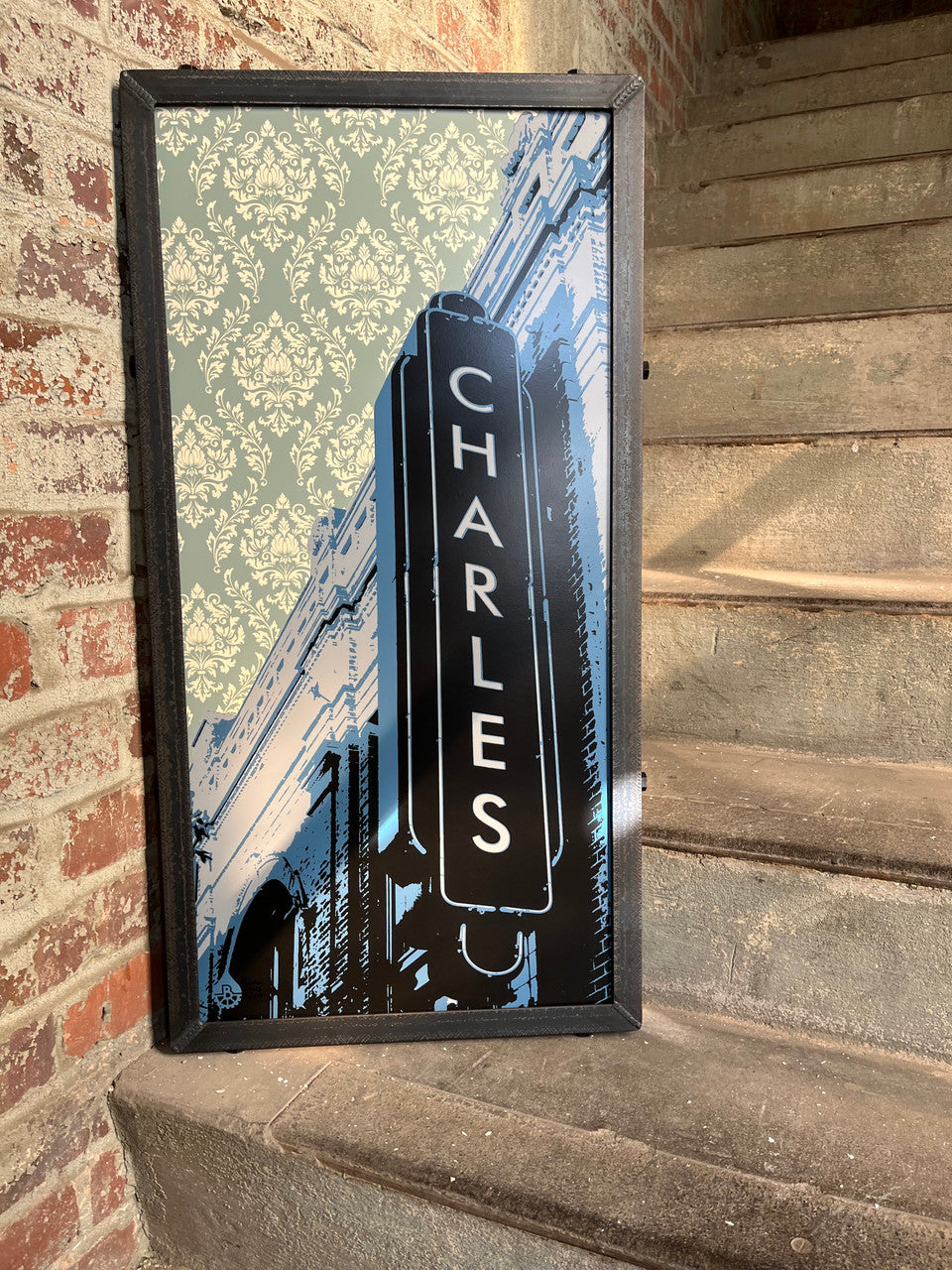 Charles theater with wallpaper