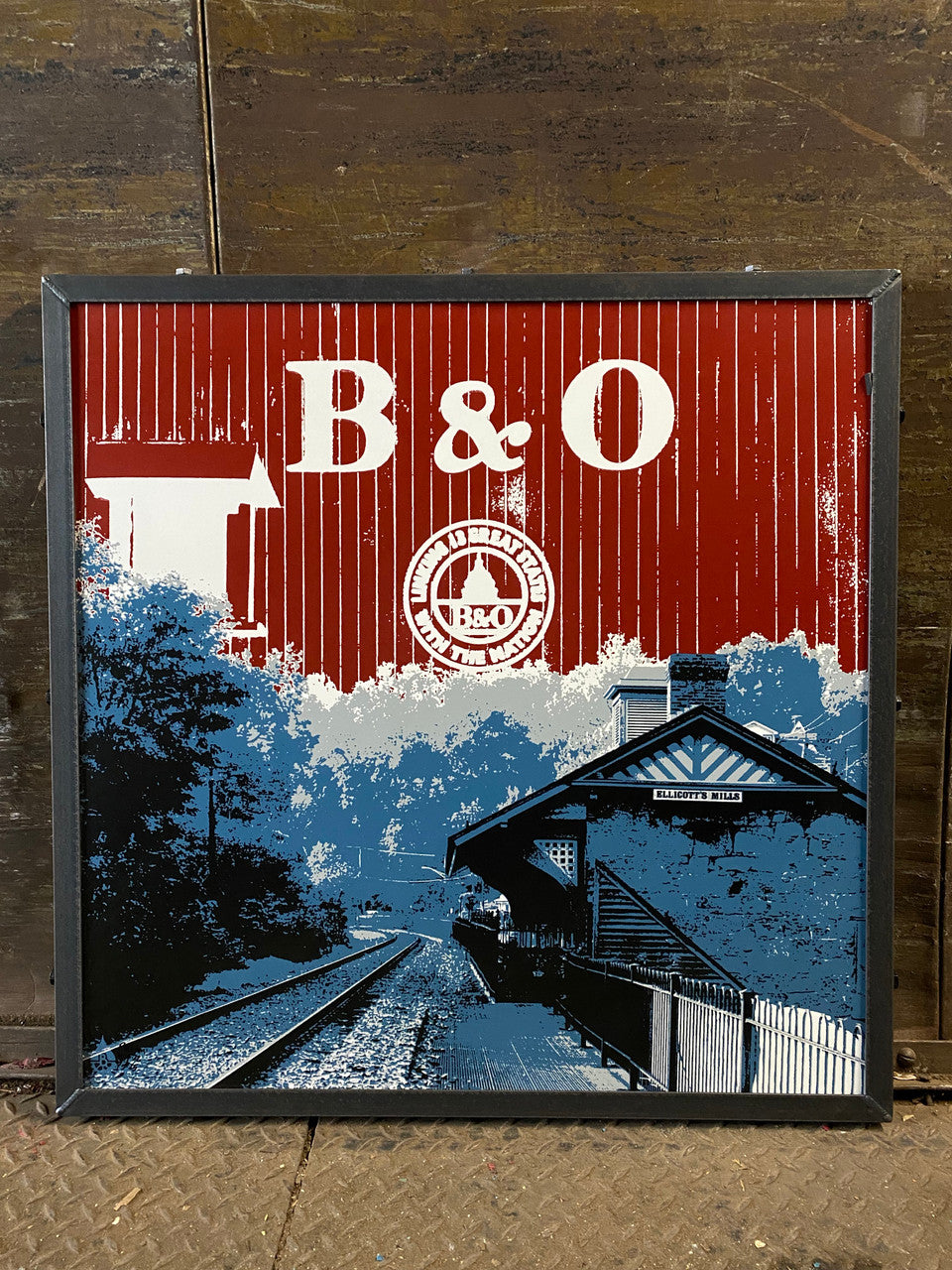 B&O train car Ellicott City Maryland