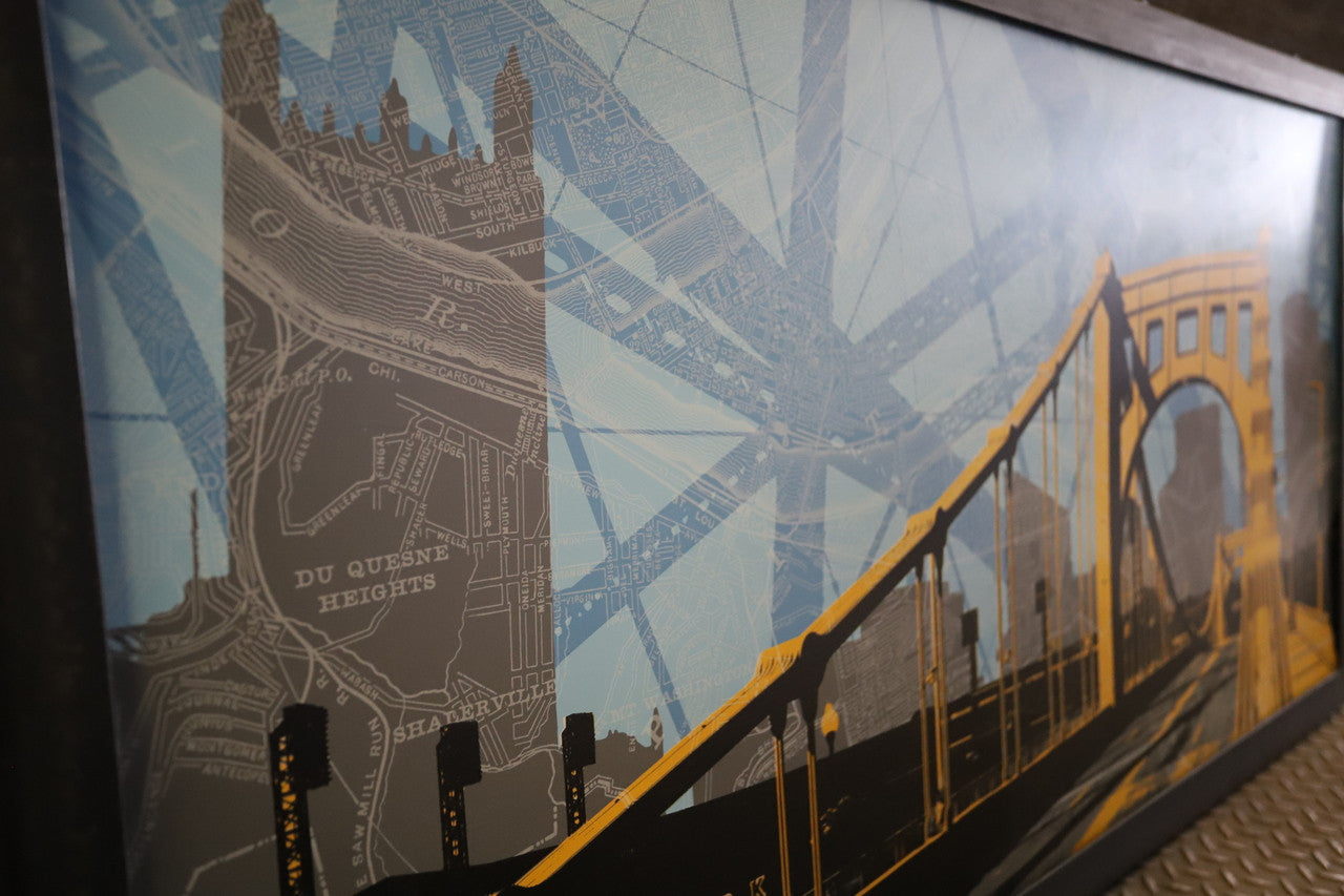Clemente Bridge with Abstract Skyline
