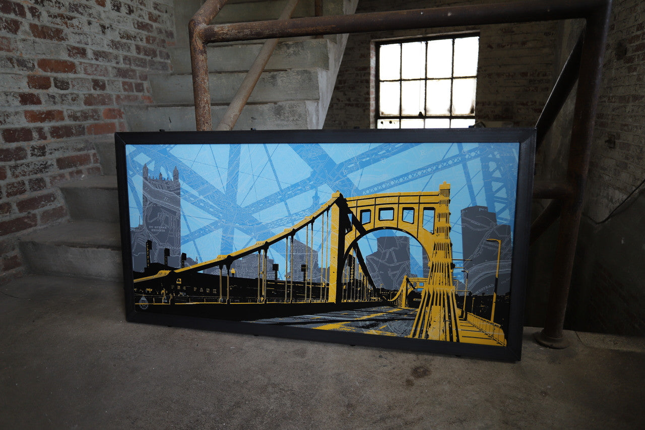 Clemente Bridge with Abstract Skyline