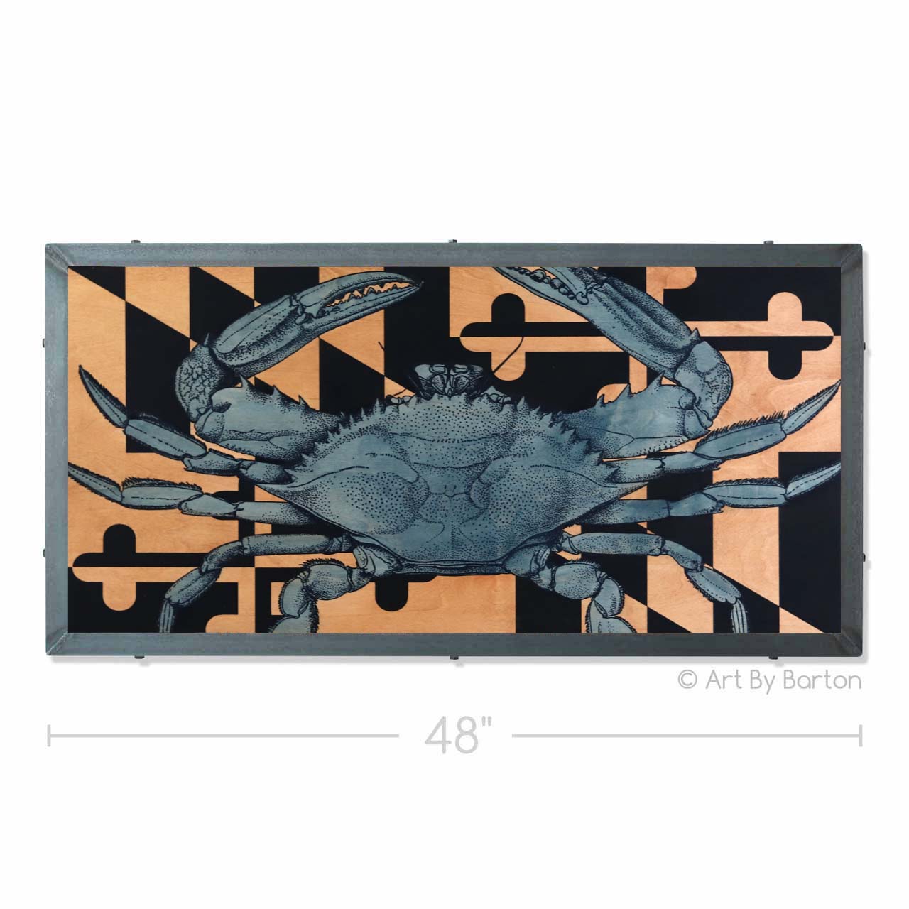Maryland Crab Flag 2 color 24x48