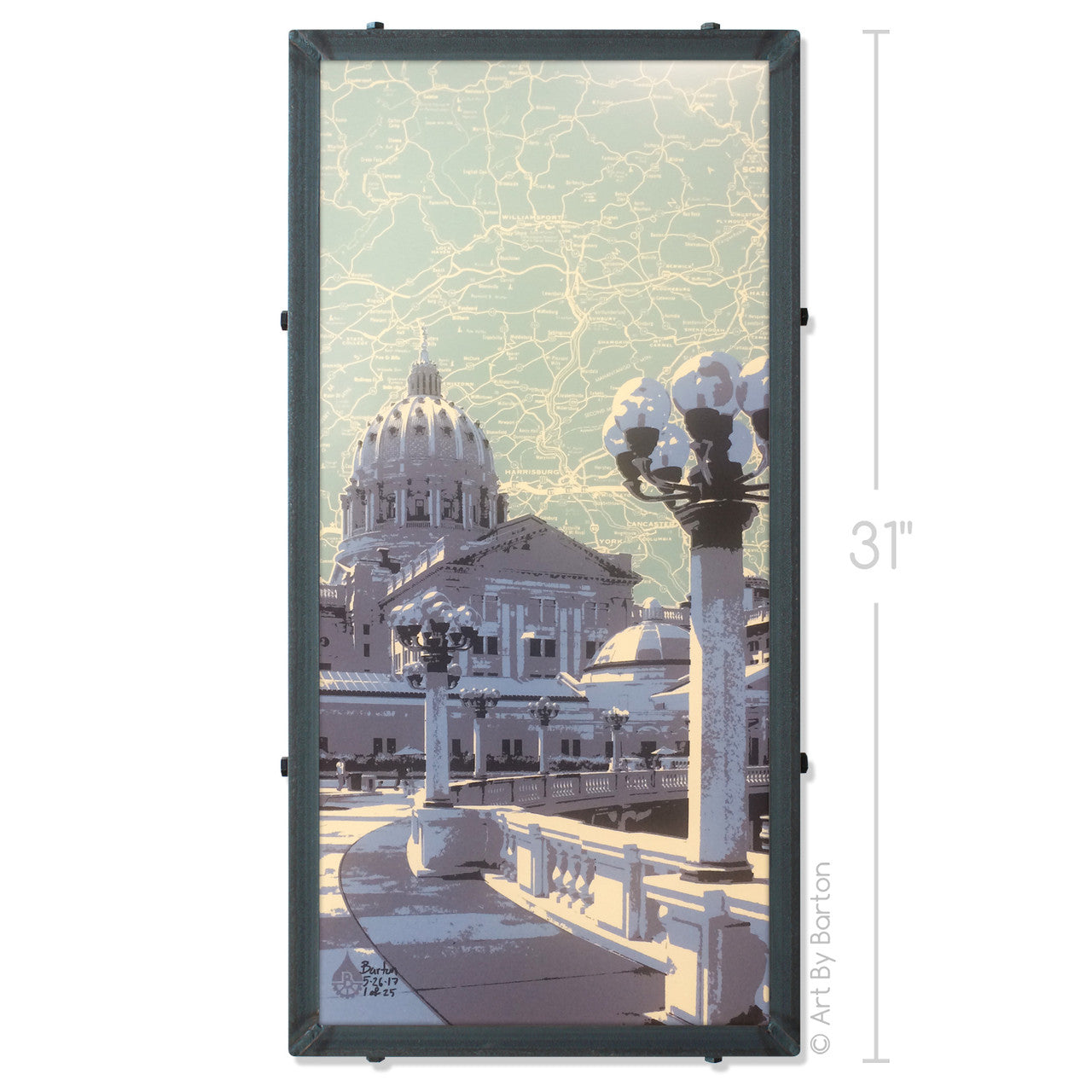 Pennsylvania Capitol map