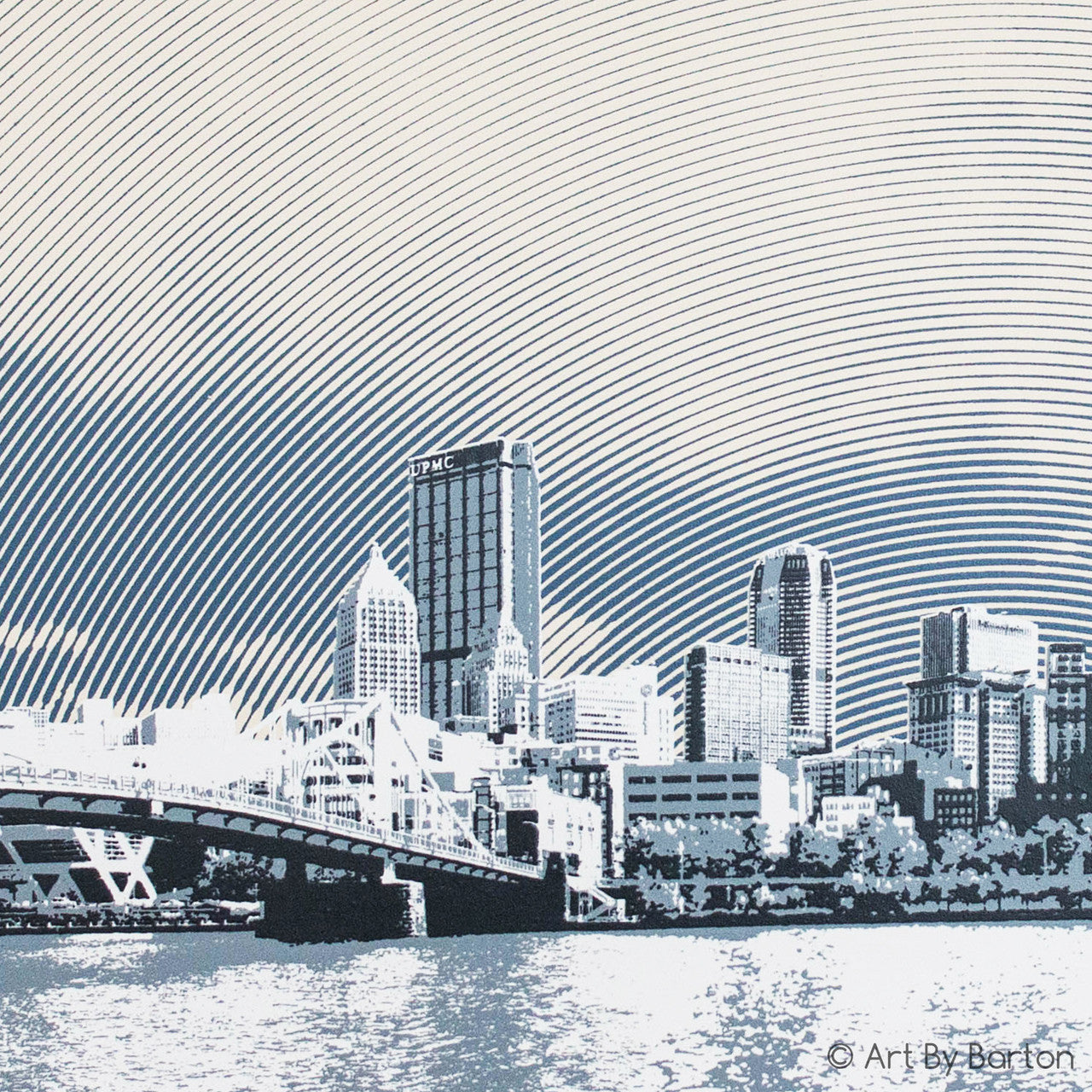 Pittsburgh Skyline with Clouds