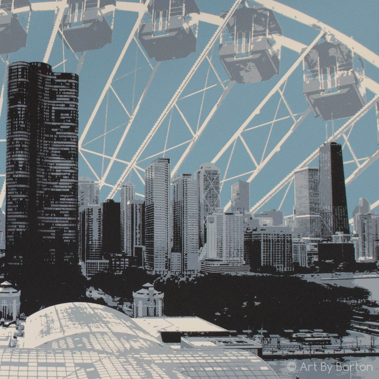 Skyline View From Navy Pier
