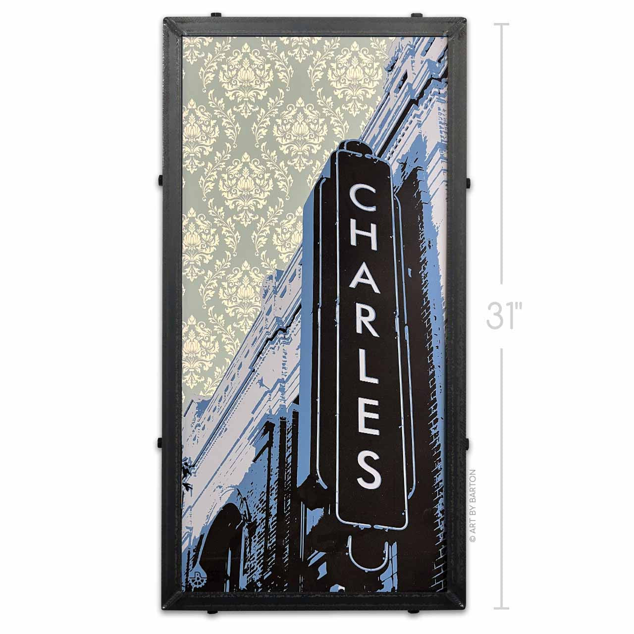 Charles theater with wallpaper