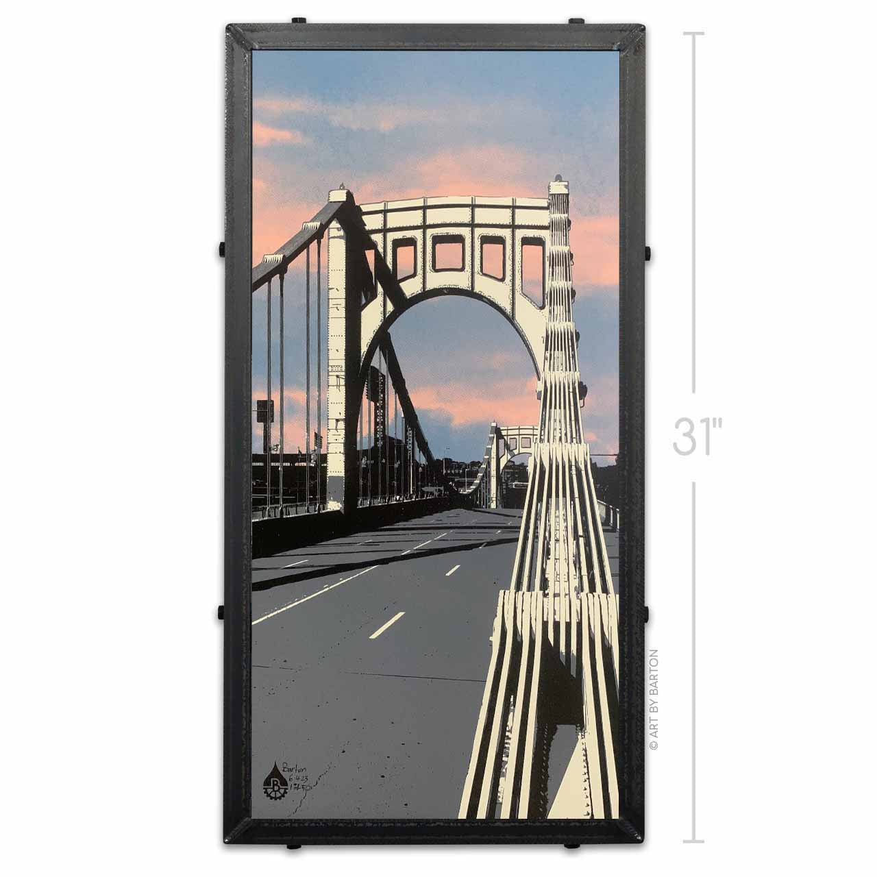 Clemente Bridge Sunset- Vertical