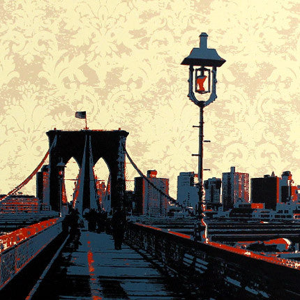 Brooklyn Bridge w/ Damask, Brooklyn, NY