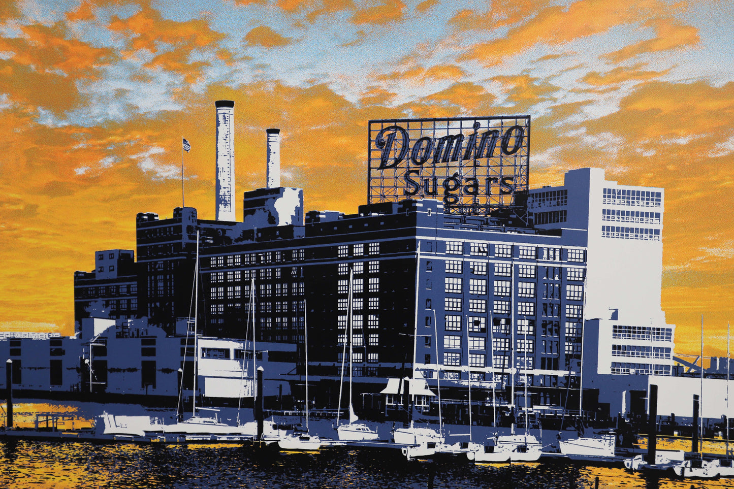 Domino Sugar Sunset 24x48
