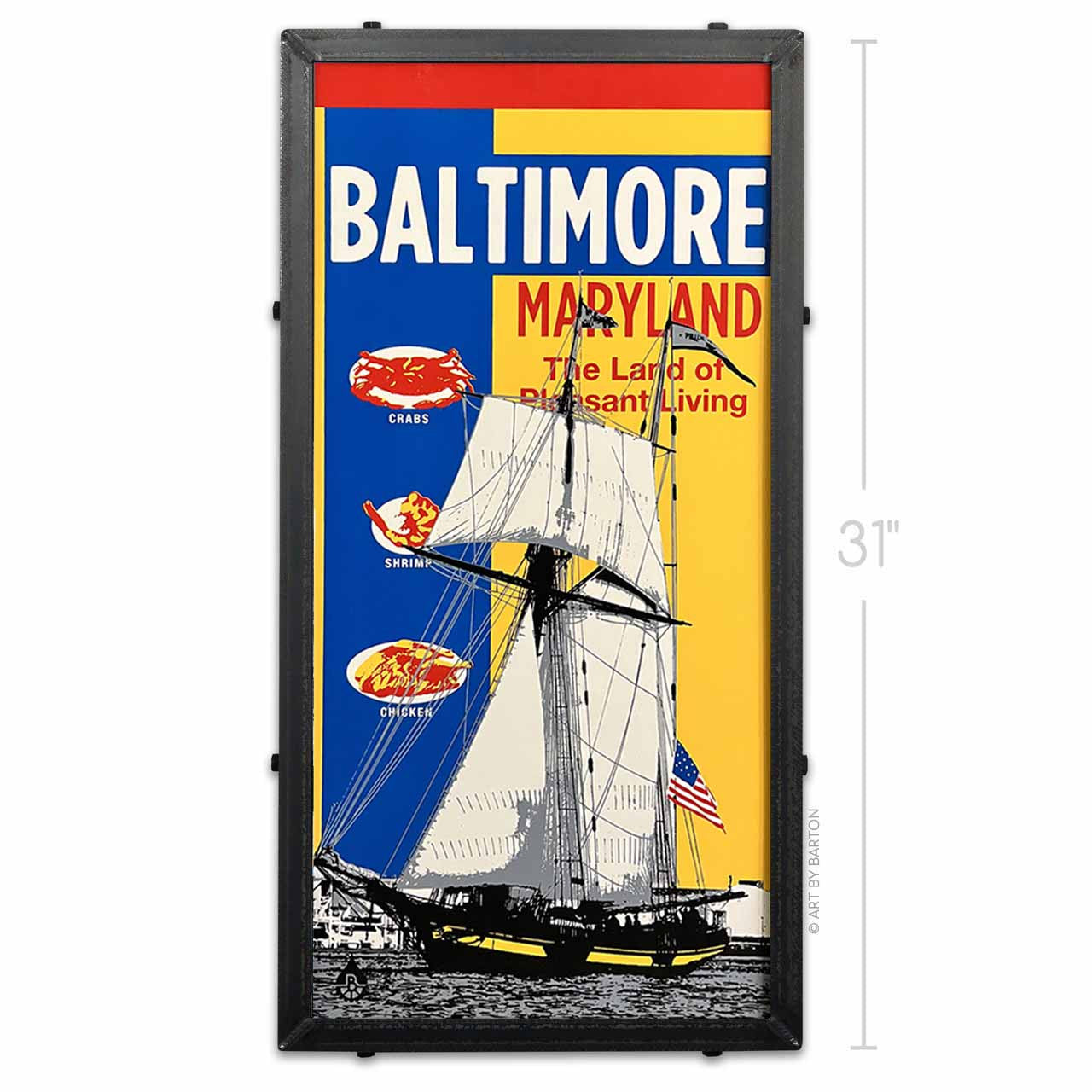 Pride with Baltimore Background