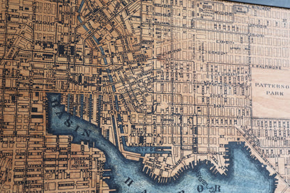 Baltimore Map two color 30x30