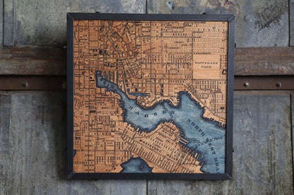 Baltimore Map two color 30x30