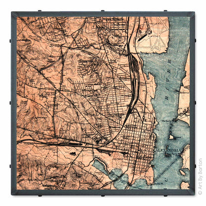 Alexandria, VA Map 30x30