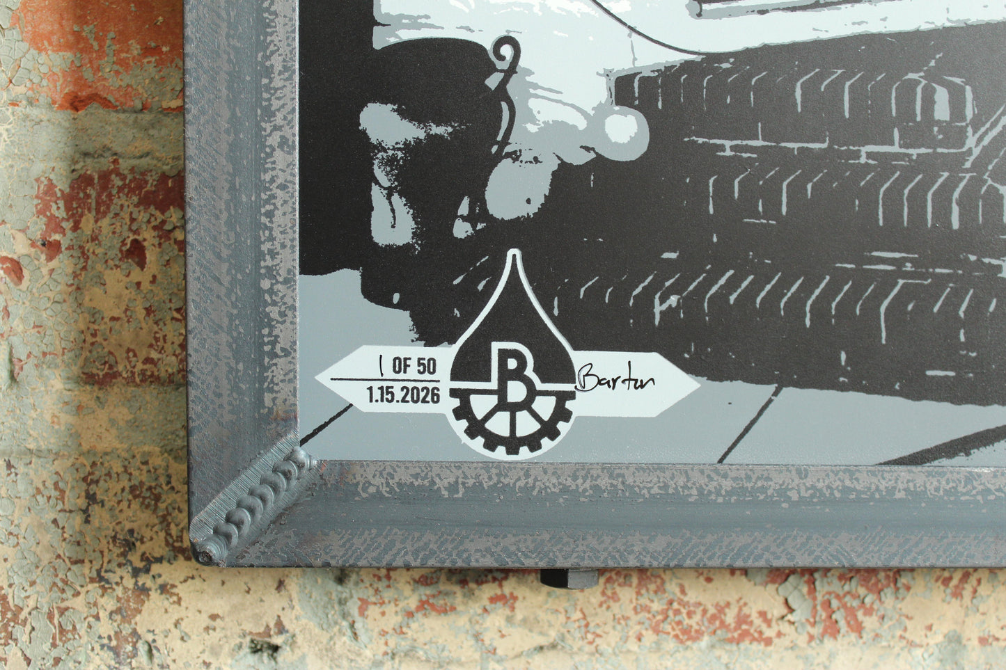 Annabel Lee Tavern Blue Damask, Baltimore MD 15x30