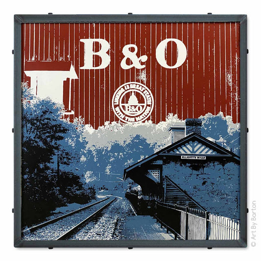 B&O train car Ellicott City Maryland
