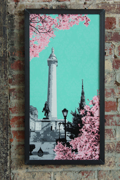 Springtime at the Washington Monument in Baltimore, MD 15x30