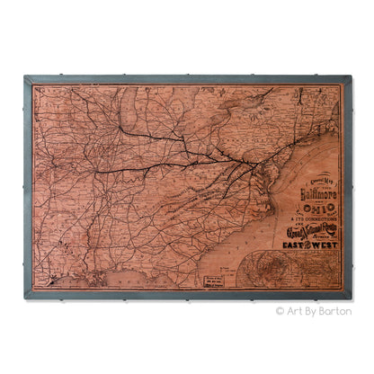 Baltimore Ohio Rail Road Map