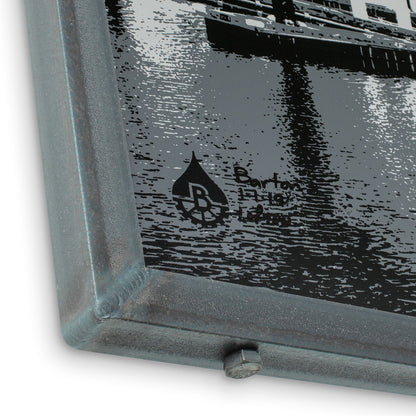Baltimore Skyline Map Triptych