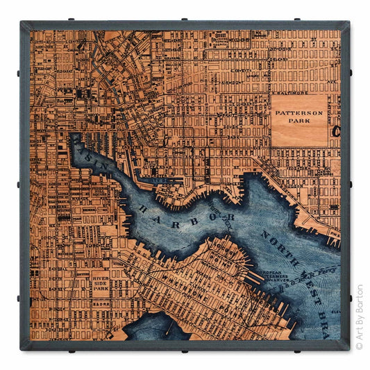 Baltimore Map two color 30x30