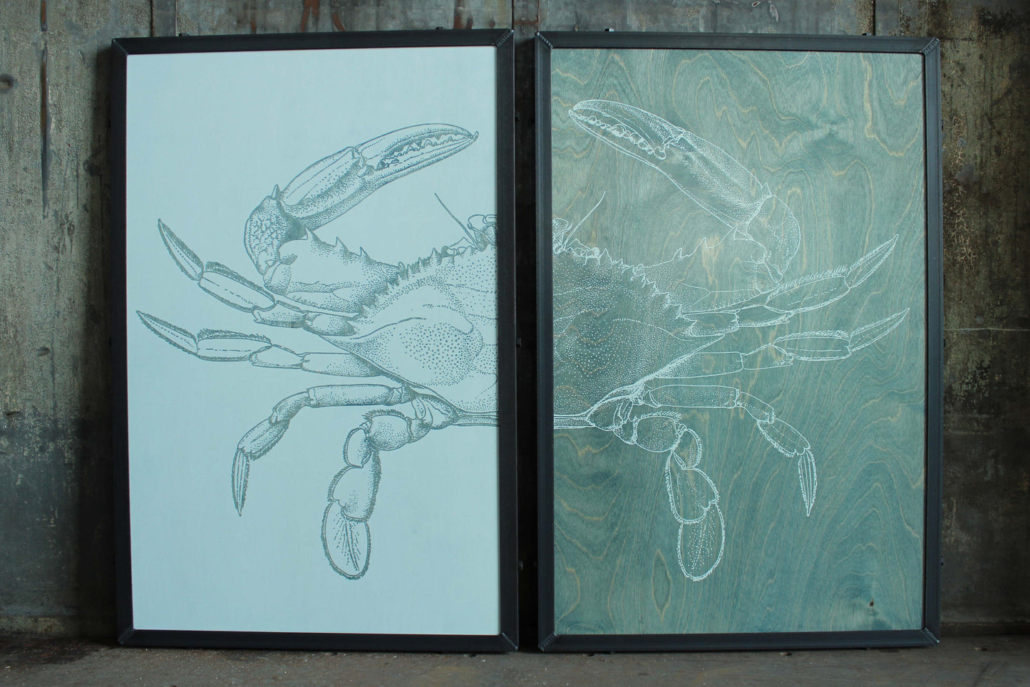 Crab Diptych 24x36 ea. (4 Color Options)