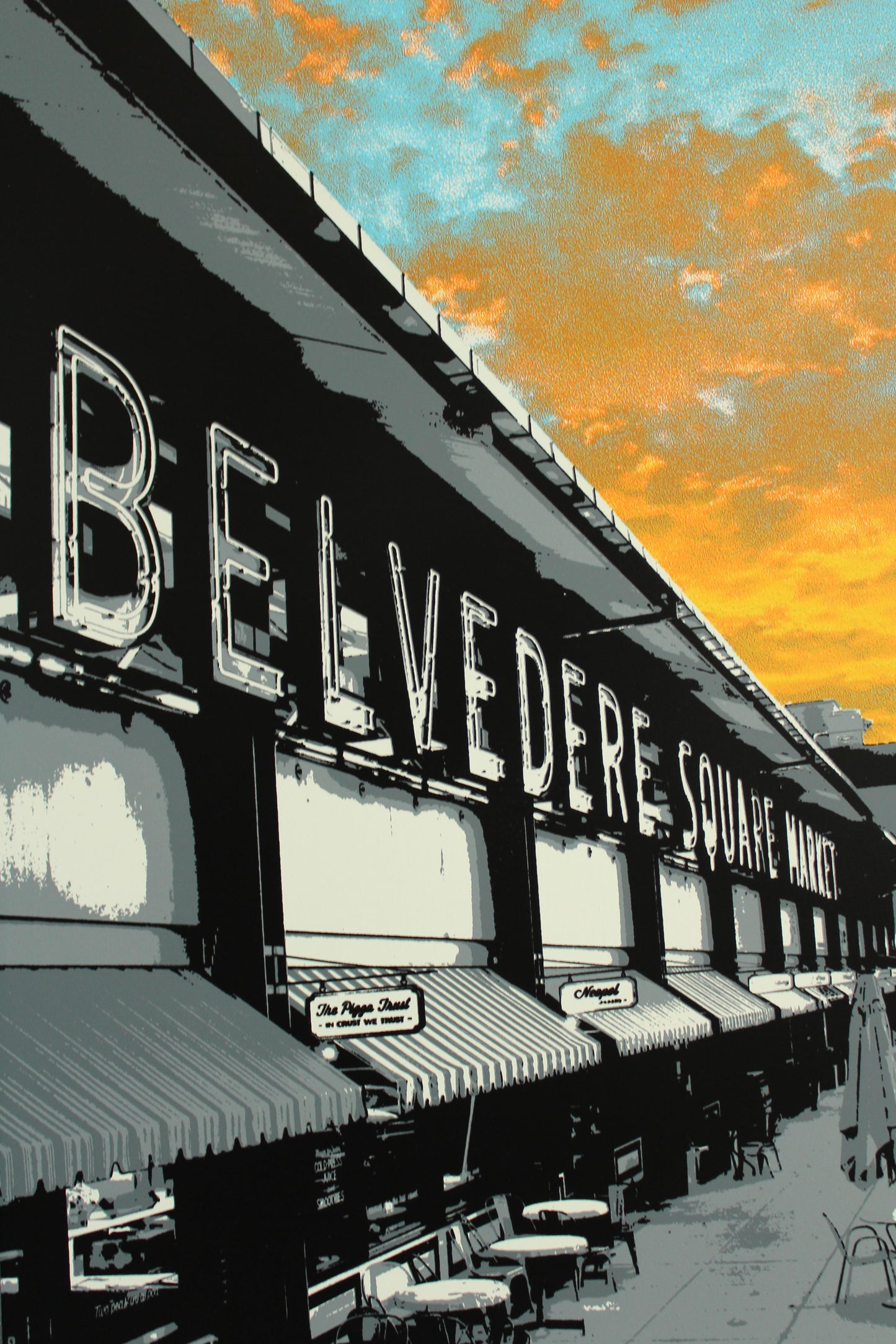 Belvedere Square Market Sunset, Baltimore, MD 15x30