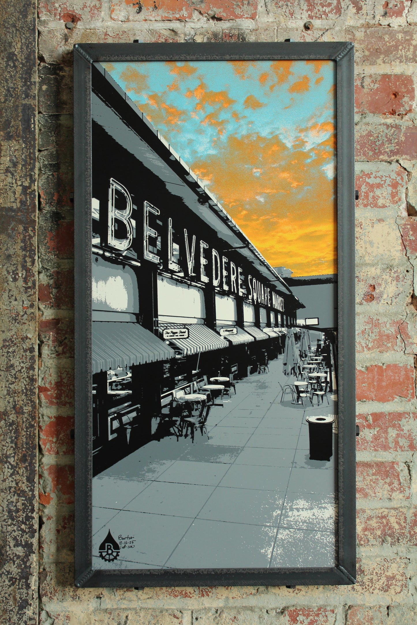 Belvedere Square Market Sunset, Baltimore, MD 15x30