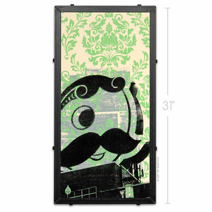 Abstract Damask Natty Boh, Baltimore, MD 15x30