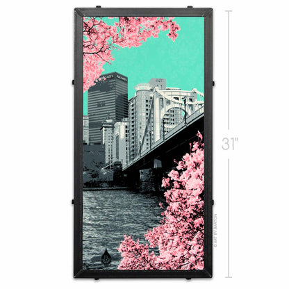 Springtime on the 7th Street Bridge, Pittburgh, PA 15x30
