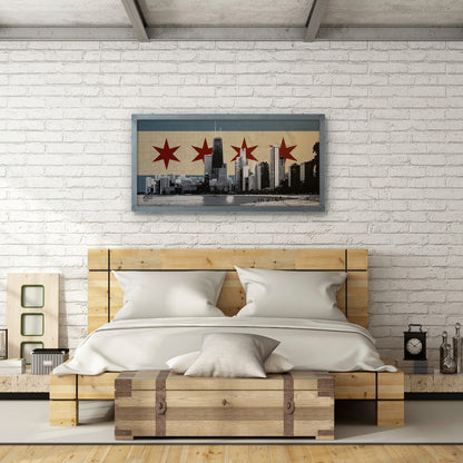Big Chicago Flag Skyline