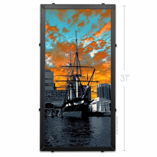 USS Constellation Sunset, Baltimore, MD 15x30