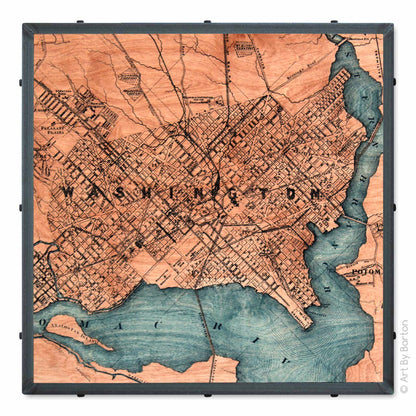 New Washington DC Map 30x30