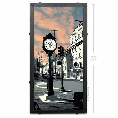 Ellicott City Clock Cotton Candy Sunset, MD 15x30