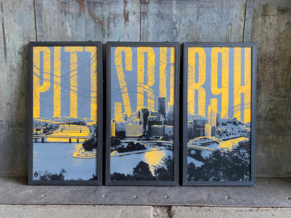 Pittsburg Skyline Triptych